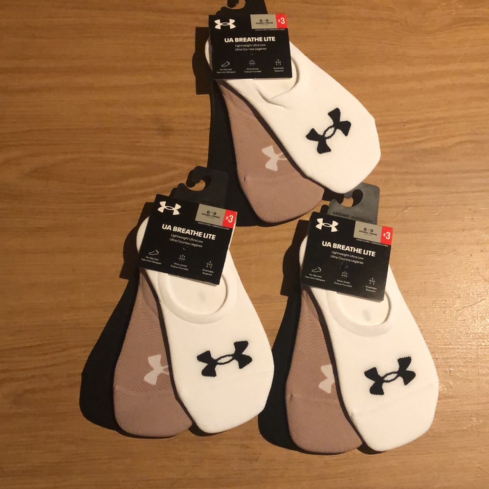 9 pairs Under Armour Ultra Low socks Women